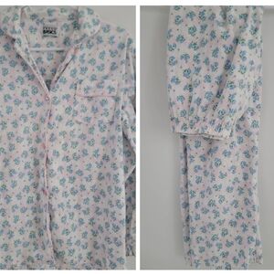 Trend Basics Floral Pajama Set - Blue and White Women's